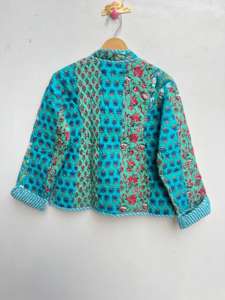 Chaqueta de Algodón Acolchada Estilo Burfi Hecha a Mano en India, Unisex, Novedades, Estilo Bohemio, Abrigo de Invierno Tejido a Crochet con Botones, Otoño - Product Image 6