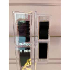 LBB 10mm Volume Tray False <b>Eyelashes</b> 6D-8D Cashmere Silk CC & DD for Handmade Pointy Base 12 Rows - Product Image 3