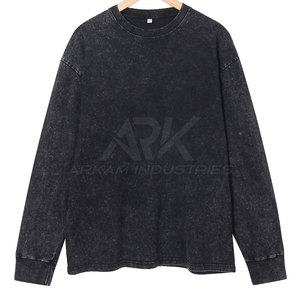 Sweat-shirt vintage délavé à l'acide, tissu de qualité supérieure, conçu pour un usage décontracté et un style moderne - Product Image 2