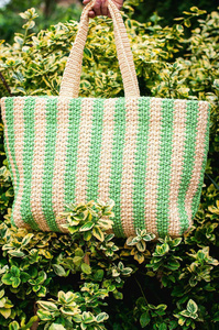 Bolso de compras hecho a mano para mujer, bolso de rafia de ganchillo súper barato, bolso de mano, bolso de rafia de papel del mejor proveedor de Vietnam - Product Image 3