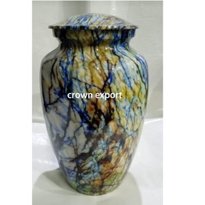 Look floral multicolore en aluminium métallique crémation dans toutes les tailles avec plusieurs options imprimées pour les conceptions d'urnes funéraires - Product Image 5