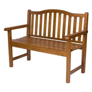 Banco de jardín de madera de teca para 2 personas, hecho en Indonesia - Product Image 1