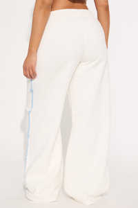 Nouveau design – Pantalon cargo ample taille haute en coton écoresponsable avec taille élastique pour femme, coupe décontractée et jambe large - Product Image 4