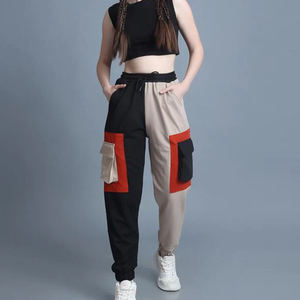 Último diseño personalizado Hip Hop Streetwear Joggers mujeres 100% algodón polar pantalones de chándal transpirable y hecho de algodón - Product Image 6