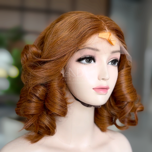 Perruques colorées personnalisées rebondissantes à partir de vrais cheveux humains Cheveux vietnamiens au prix de gros - Product Image 1