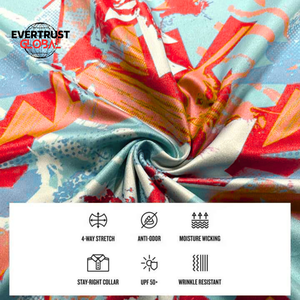 Polo de Golf de 180 gramos para hombre, diseño personalizado, 82% poliéster, 8% licra, tela de lona antiarrugas, patrón de impresión - Product Image 6