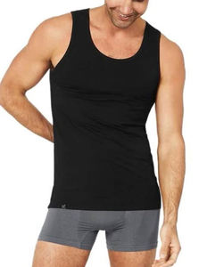 Breathable Custom Mesh <b>Tank</b> <b>Top</b> <b>Men</b> 100% Cotton Material Quick Dry Eco-Friendly Solid Black High Street Style 220g <b>Tank</b> <b>Tops</b> - Product Image 6