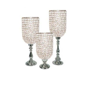 Portavelas de cristal de diseño único para sala de estar, fiesta y Navidad, portavelas de cristal decorativo hecho a mano a la venta - Product Image 2