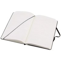 Couverture de constellation de personnalité de la mode au design personnalisé en cuir PU noir A5 cahier de journal en papier ligné avec bande élastique