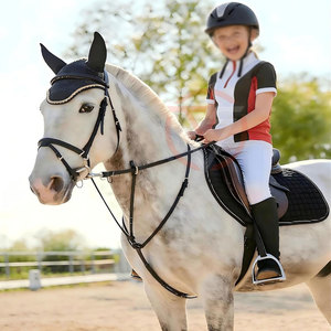 Casco de Polo Resistente para Montar a Caballo, Ligero, Cómodo y Ajustable, Equipo de Seguridad para Deportes Ecuestres - Product Image 4