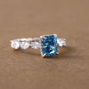 Elegant and chic our designer girls <b>ring</b> accessory is <b>crafted</b> in 14kt white gold with labgrown diamonds - Product Image 5