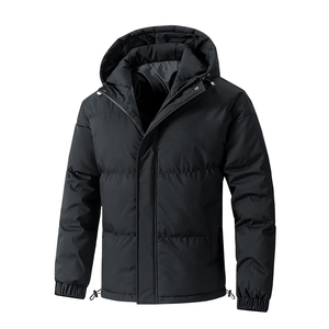 2026 Solid Color Plus Size <b>Men's</b> Padding <b>Jackets</b> Customized Design Stylish Fashionable Hooded Padded <b>Jacket</b> For <b>Men</b> From BD - Product Image 1