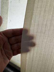 Tissu Voile Léger Biologique Écologique Brodé Style Uni 100% Coton 110 GSM Largeur 52" à Œillets - Product Image 3