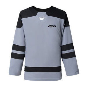 Camisetas de hockey sobre hielo, uniformes deportivos de equipo personalizados, camisetas de sublimación de secado rápido de poliéster, kits de ropa deportiva OEM transpirables a granel en blanco - Product Image 1