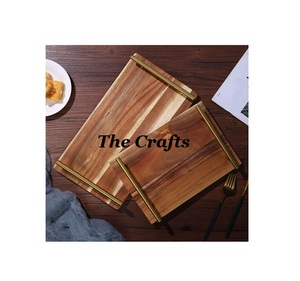 Fabuleux plateau de service en métal de conception en couleur or taille et forme personnalisées plateau de service à dessert aux prix les plus bas - Product Image 4