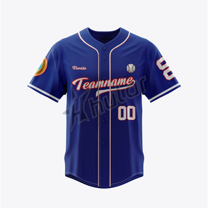 Men's Custom Baseball Jersey Heat Sublimated Printed <b>Mesh</b> Breathable with Embroidery <b>Plus</b> <b>Size</b> Option - Product Image 4