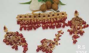 Professional Factory Made <b>Wedding</b> Wear Bridal Jewelry Sets Best Manufacturer Lightweight Multi Color Afghan Jewelry Set - Product Image 5