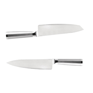 มีดเชฟในครัวแบบมืออาชีพด้ามจับไม้ชิงชันดามัสกัสมีดเชฟเหล็กพร้อมปลอกหนัง - Product Image 4