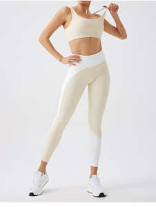 Women Solid Seamless 2-Piece Yoga Set Top Leggings Breathable Quick-Dry Spandex/Nylon Active Stretch High Quality Activewear for - Product Image 2