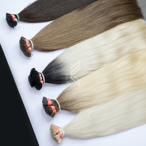 วิกผมมนุษย์เคราตินสีอ่อนสำหรับผู้หญิงวิกต่อผมมนุษย์แบบนุ่มตรง - Product Image 5