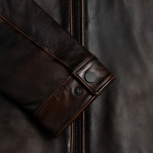 Custom <b>Men's</b> Leather Roadster <b>Jacket</b> <b>Black</b> Coffee Vintage Biker <b>Jacket</b> - Product Image 5