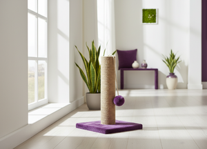Grattoir pour chats Amistar Violet Waltz de haute qualité, adapté à toutes les races et tailles de chats. - Product Image 3