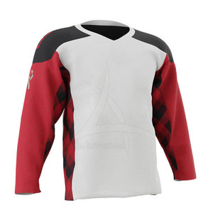 เสื้อฮอกกี้น้ำแข็งผู้ชาย ดีไซน์ล่าสุด สีพื้น ปรับแต่งสีและโลโก้ได้ คุณภาพสูง แห้งเร็ว ระบายอากาศได้ดี ผลิตจากโพลีเอสเตอร์ 100% - Product Image 1