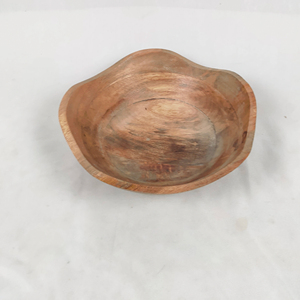 Bol de service en bois écologique de luxe, finition polie, grande capacité (>10L) pour servir des aliments, des fruits, design traditionnel - Product Image 1