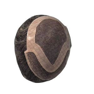 Peluca de Cabello Humano Taz Hair BD, Ondulado, Prótesis Capilar, 100% Cabello Remy Chino, con Frente de Encaje y Base Mono - Product Image 1