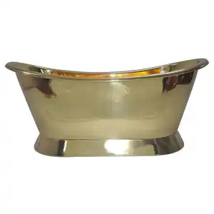 Roll Top Brass Bathtub A Real Eye Catching Focal Point For Any Luxurious Bathroom A Perfect Stunning Freestanding Tub