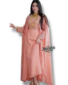 ชุดเดรสชีฟองหรูหราแบบ 2 ชิ้นสำหรับผู้หญิงมุสลิม ดีไซน์เรียบง่ายประดับลูกปัด เหมาะสำหรับงานปาร์ตี้ งานแต่งงาน แบบเปิด - Product Image 5