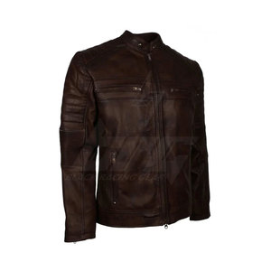 Veste en cuir de moto confortable à bas prix Veste d'hiver en cuir de moto de course automobile - Product Image 2