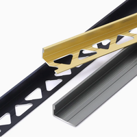 Profilés de garniture de carreaux en aluminium de haute qualité avec découpe CNC personnalisée, finition durable et élégante pour sols et murs