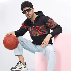 Venta al por mayor OEM impreso hombres Sudadera con capucha más cómodo y lavable Tallaje grande hombres sudaderas con capucha y sudaderas - Product Image 4