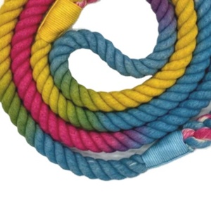 5ft เชือกสุนัขจูง Ombre ถักผ้าฝ้าย100% หลายสี - Product Image 1