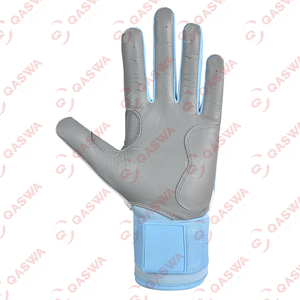 Gants de frappe de baseball en cuir respirants et confortables pour les joueurs jeunes et adultes avec manchette à sangle réglable pour le soutien du poignet - Product Image 6