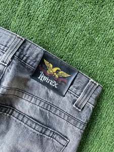 Jeans en denim délavé vintage pour homme, design personnalisé, style décontracté, coupe droite ample, jambe large, style streetwear - Product Image 3