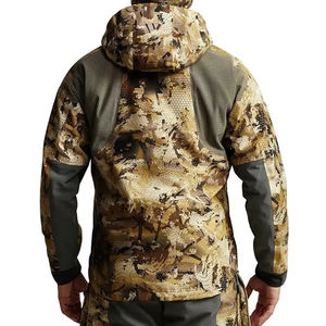 Chaqueta de pesca de carcasa blanda con capucha y cremallera completa personalizada OEM calidad superior informal impermeable y transpirable UPF 50 - Product Image 2