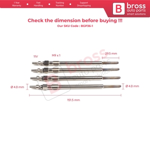 BGP36-1 4 ชิ้นหัวเทียนร้อน GX4151 0100276015 GN059 สำหรับอัลฟ่า - Product Image 5