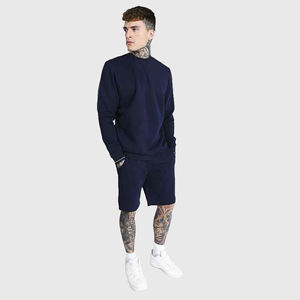 Nouveau design Ensemble de shorts et sweat-shirt 100% coton Ensemble de survêtements à logo personnalisé pour hommes - Product Image 1
