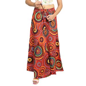 Indian Screen <b>Printed</b> Long Skirt Pure Cotton Skirt Dress, Boho Hippie Women's Maxi Skirt - Product Image 4
