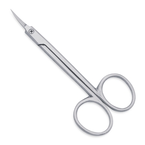 Ultra-Fine Curved Stainless Steel Manicure Pedicure Scissors Mirror Finished Russian Style Superior Sharpness for Cuticle Beauty - Product Image 3
