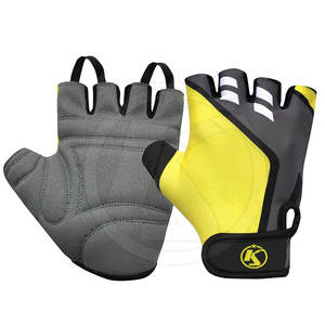 ถุงมือเล่นกีฬาหนังสำหรับยกน้ำหนักฟิตเนสยกน้ำหนักผลิตจากหนังสินค้าใหม่ออกแบบโลโก้ได้ตามต้องการ - Product Image 1