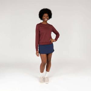 Womens Fitness Crewneck Sweatshirt Lightweight Breathable and <b>Stretchy</b> <b>Fabric</b> for Workouts and Sports - Product Image 6