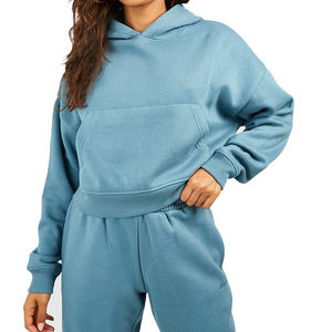 เสื้อครอปมีฮู้ดของผู้หญิงเสื้อครอปแบบสั้นใส่สบายสไตล์ใหม่ - Product Image 4