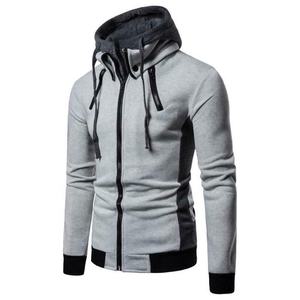 Sweat à capuche personnalisé pour hommes Sweatshirt à capuche en coton surdimensionné épais avec fermeture éclair Tops à capuche grande taille OEM - Product Image 1