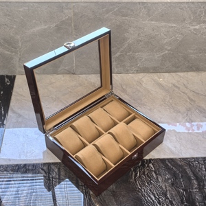Thấp hơn moq đồng hồ bằng gỗ tổ chức cao cấp lớn xem hộp Tổ chức trường hợp caja reloj - Product Image 3