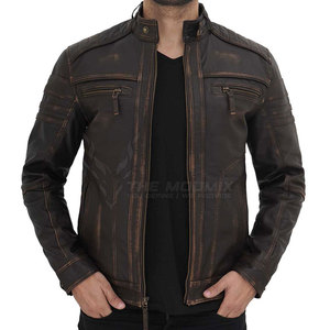 Veste en cuir pour homme automne-hiver, veste en cuir pour homme de la meilleure qualité, veste en cuir véritable pour homme - Product Image 4