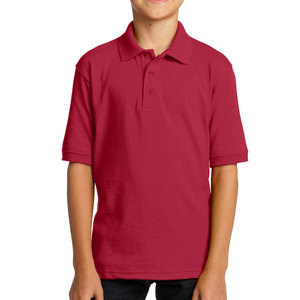 Polo clásico juvenil con cierre de dos botones, manga corta, ajuste seco, rendimiento informal atlético, polos de Golf que absorben la humedad - Product Image 5