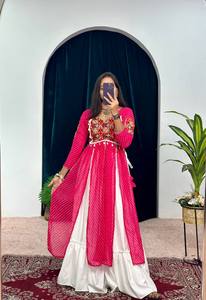 Dernier Designer Pur Rayonne Coton Imprimé Travail Lehenga Choli Par FabZone - Product Image 3